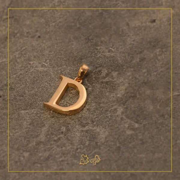 آویز طلا حرف D - Image 2