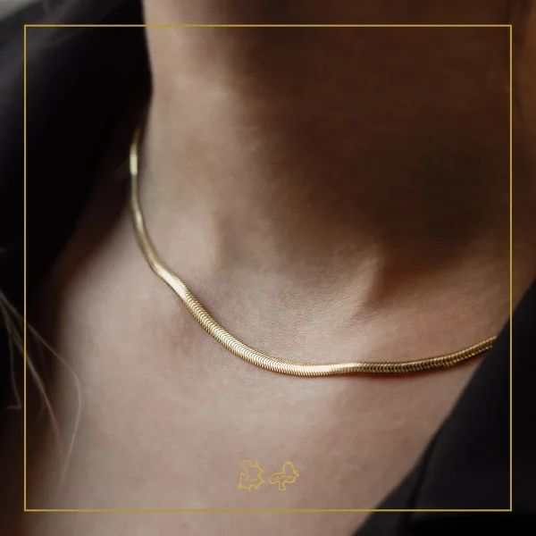 گردنبند طلا تیغ ماهی - Image 3