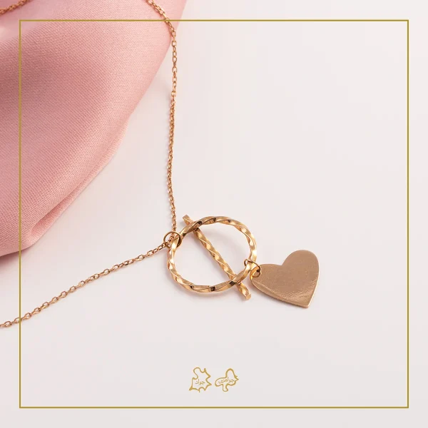 گردنبند طلا حلقه عشق