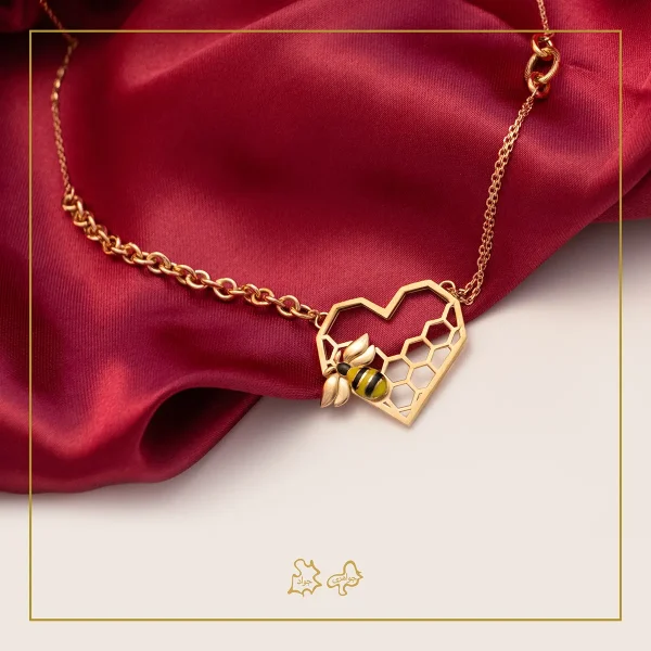 گردنبند طلا کندو قلبی