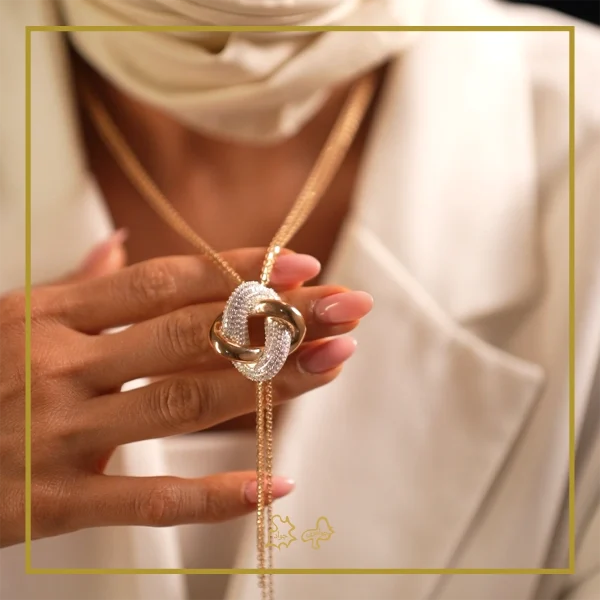 گردنبند طلا گره - Image 3