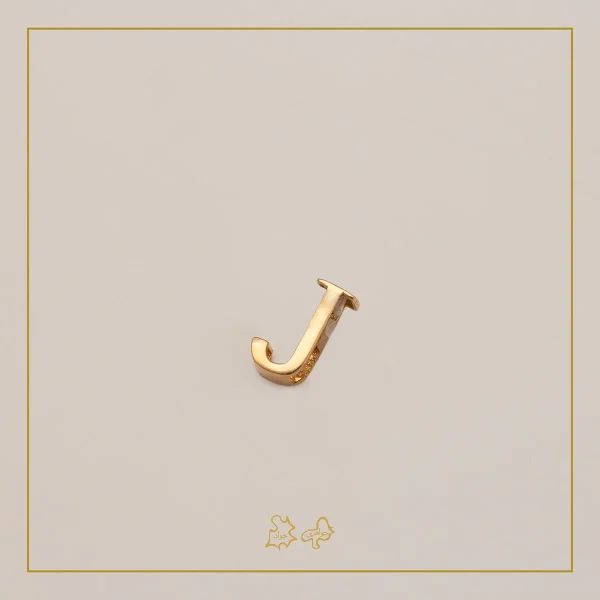 آویز طلا حرف J