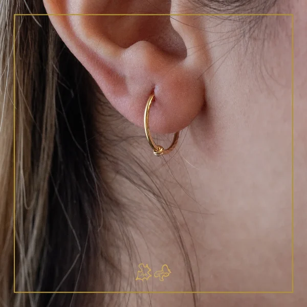 گوشواره طلا حلقه ای البرناردو نیل