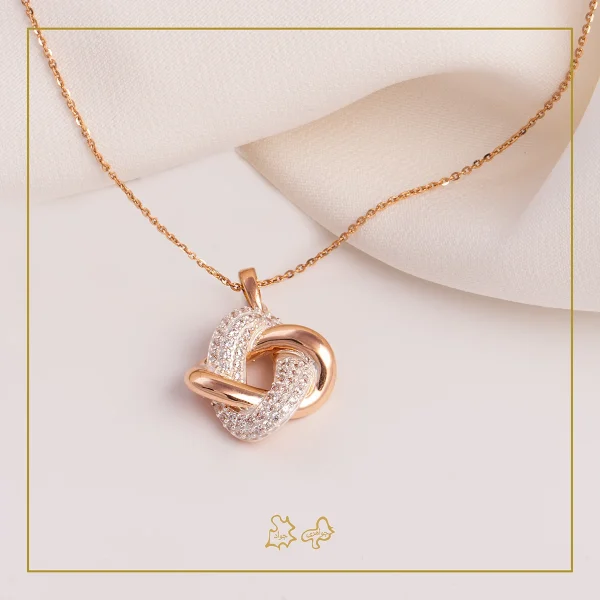 آویز طلا گره هلیورا - Image 2