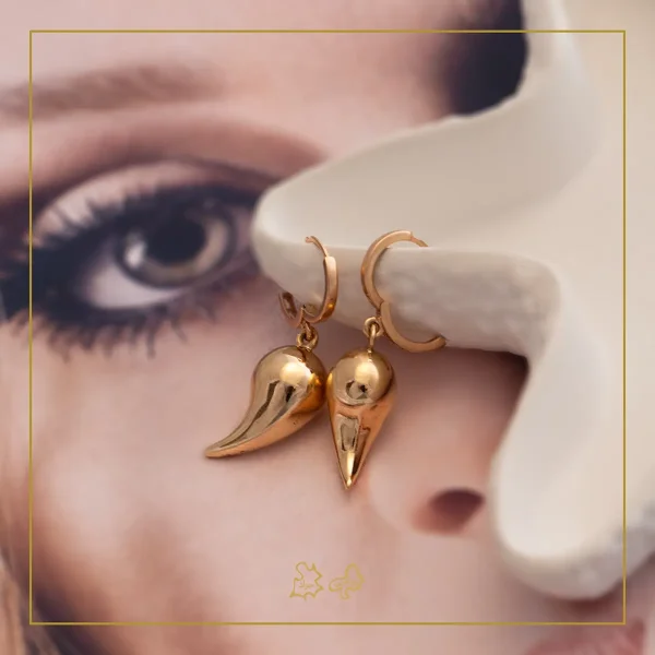 گوشواره طلا قطره رویال