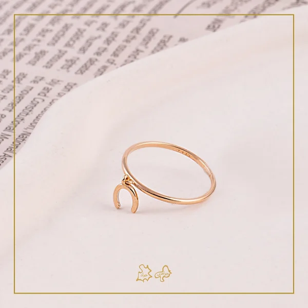 انگشتر طلا مینیمال لوسین - Image 2