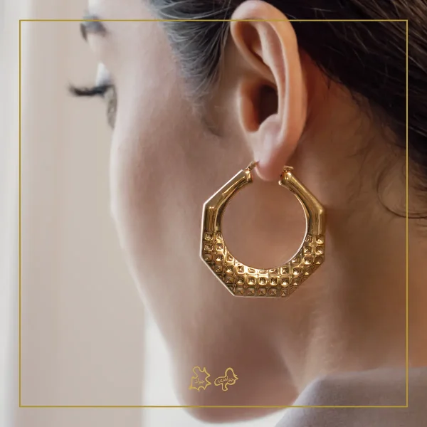 گوشواره طلا لون دور