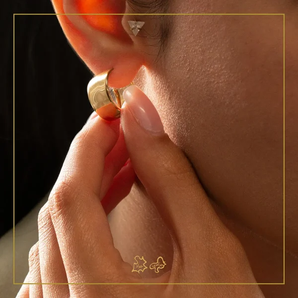 گوشواره طلا دل فین - Image 2