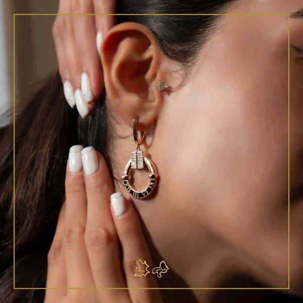 گوشواره طلا لویی ویتون مارسا
