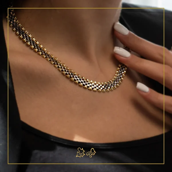 گردنبند طلا رولکس دل شاین