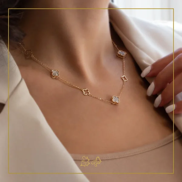 گردنبند طلا ونکلیف ژینا