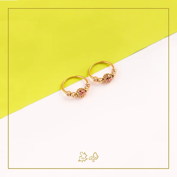 گوشواره طلا بچه‌گانه البرناردو پروانه