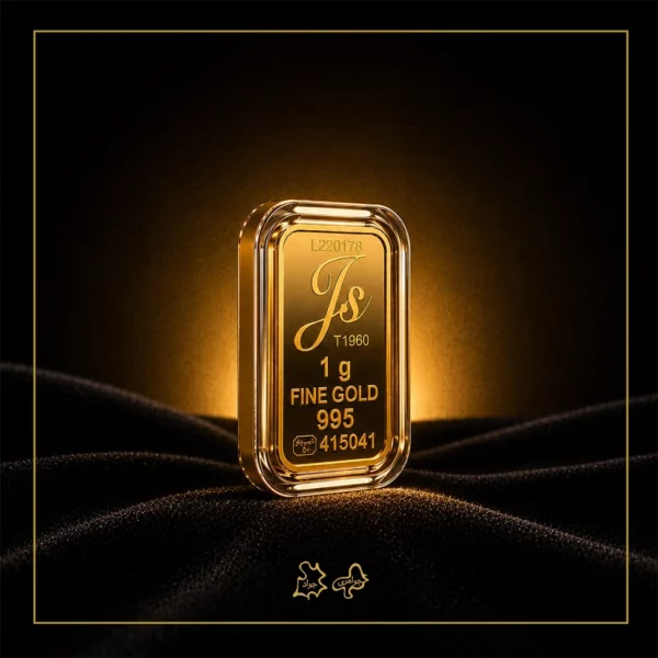 شمش طلا 24 عیار 1 گرمی جی اس JS