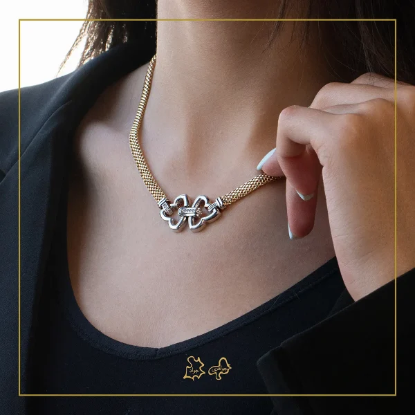 گردنبد طلا جسیکا برگی