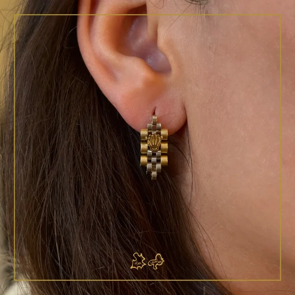 گوشواره طلا رولکس مارس