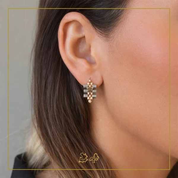 گوشواره طلا رولکس تینا