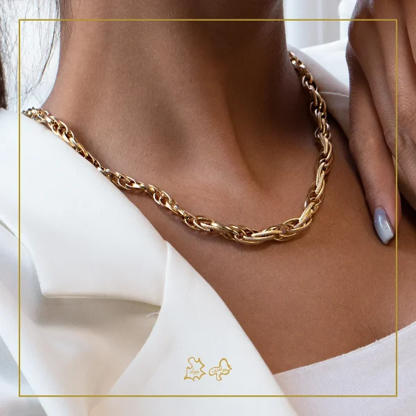 گردنبند طلا تو خالی آریسا