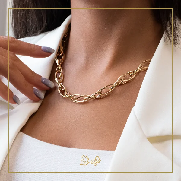 گردنبند طلا تو خالی تینا
