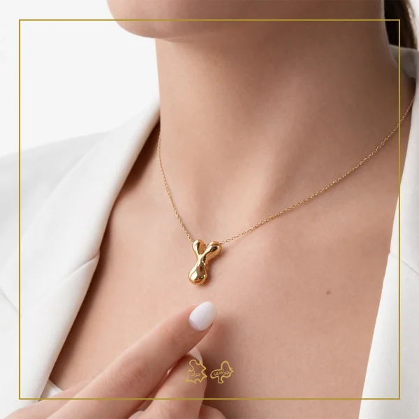 گردنبند طلا بادکنکی Y