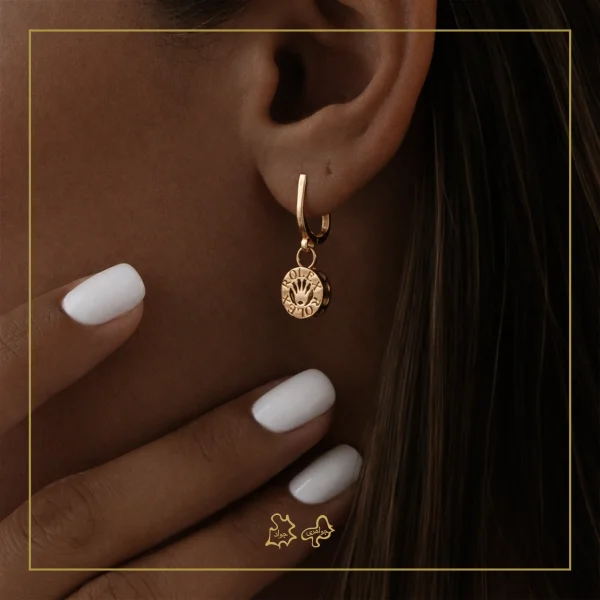 گوشواره طلا رولکس دایره