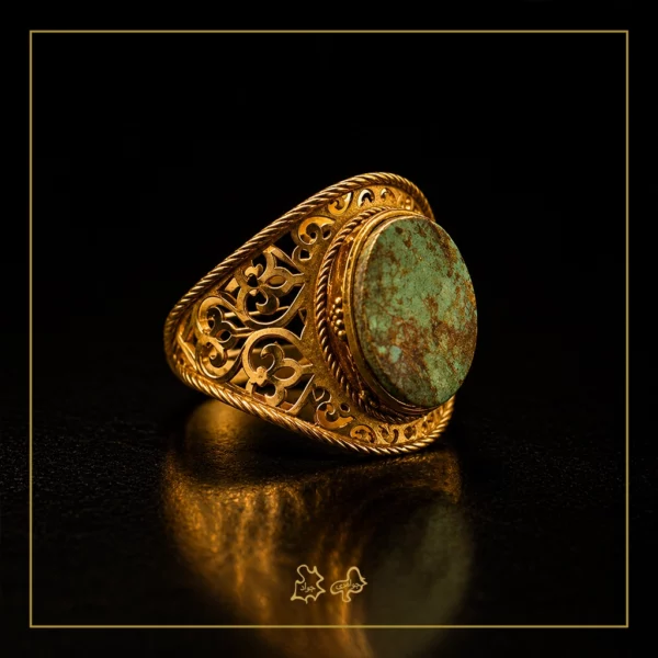 انگشتر طلا پارس فیروزه نیاز - Image 2