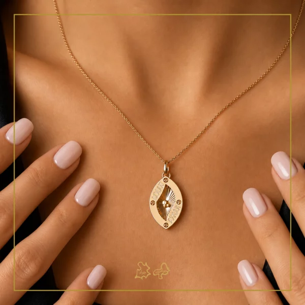 آویز طلا لویی ویتون چشمی