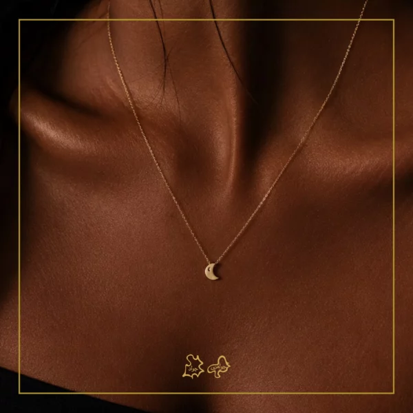 آویز طلا ماه سولن - Image 2