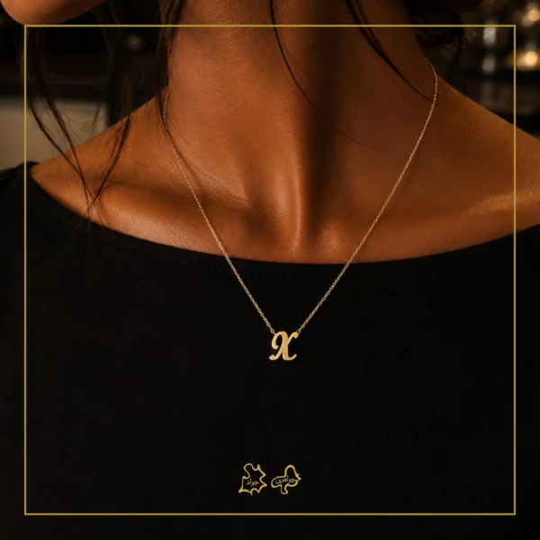 آویز طلا مینیمال X