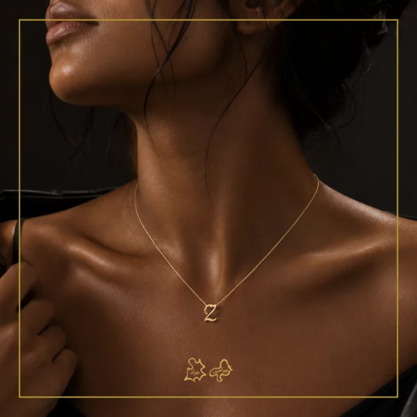 آویز طلا مینیمال Z