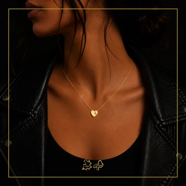 آویز طلا قلب L