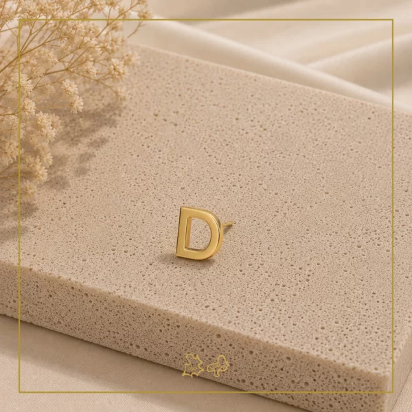 گوشواره طلا مینیمال D - Image 2