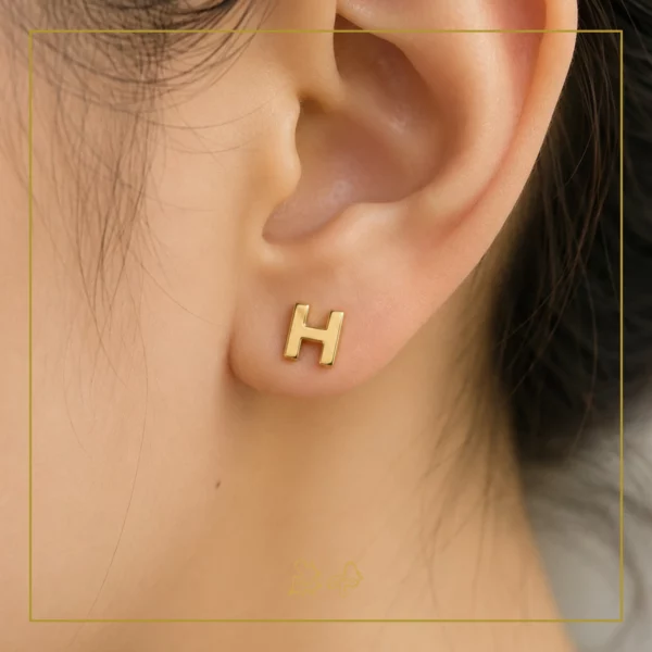 گوشواره طلا مینیمال H