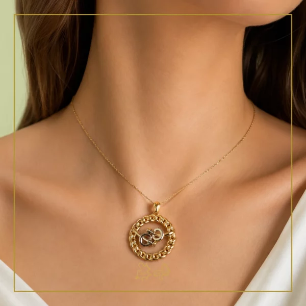 آویز طلا میخ سفید کارتیری