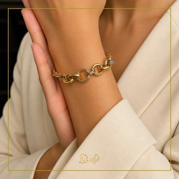 دستبند طلا چاوان خزر