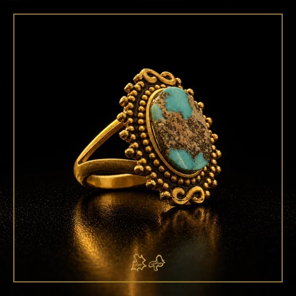انگشتر طلا فیروزه پارس نگاه - Image 2